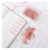 28mm 로즈골드 클립 서류클립 페이퍼클립 종이클립, 수량본상품선택, 개당 수량본상품선택