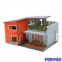 ForU726 목재 입체퍼즐 영공방 모던 하우스 3D입체퍼즐 나무모형 범선모형 목재퍼즐