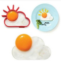 계란틀 모양틀 마들렌틀 실리콘 튀긴 계란 팬케이크 반지 오믈렛 구름 일 모양 아침 식사를위한 금형 프라이팬 오븐 주방