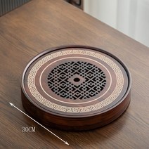 대나무 원목 트레이 쟁반 천연 대나무 티 테이블 트레이 차 세트 보드 배수 물 저장 주방 액세서리, 02 MG0163