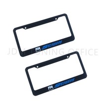 테니스스푼 JDM 스푼 스포츠 블랙 스테인레스 레이싱 자동차 번호판 프레임 스타일링 액세서리 2 개, 02 2pcs