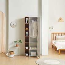 하우스토리 행거 수납장 600 우형 선반 수납선반, 아카시아