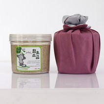 고서임 함초소금 300g 원형 / 꽃매듭 보자기포장 결혼 칠순 조문답례품, 함초소금 300g (원형_꽃매듭 / 은비보라)
