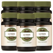 GNC 내추럴 브랜드 루테인 40mg 소프트젤 캡슐, 30개입, 6개