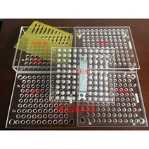 00호-4호 100캡슐충전판 분말충진기 캡슐충진 충전재 다짐판, 삼, 1개
