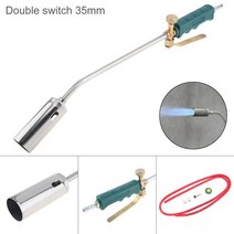 에어컨 냉매 가스 충전기 자동차 바베큐/제모용 더블 스위치 타입 액화 가스 토치 35/50mm 용접 스핏파이, Double Switch 35mm