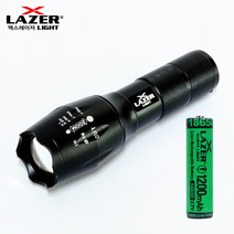 엑스레이저 줌인아웃 손전등 후레쉬 낚시 해루질 XTB-1, 세트(후레쉬1개+충전지1개+충전기1)