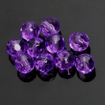 글라스비드 텍사스리그 유리구슬 노싱커채비 비드, 퍼플(6mm)