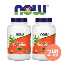 나우푸드 유기농 스피루리나 500mg 500정 X 2통