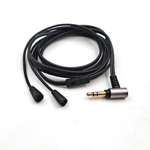 젠하이저 IE80s 단결정 구리 헤드폰 케이블 4.4mm2.5mm 밸런스드, 01 3.5mm  IE80 black
