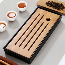 대나무 다기 트레이 다도 차판 차탁 다판 다탁