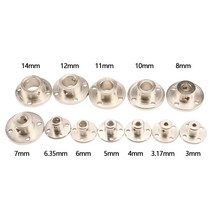 단단한 플랜지 커플링 모터 가이드 3mm 3.17mm 4mm 5mm 6mm 6.35mm 7mm 8mm 10mm 11mm 12mm 14mm CNC 샤프트 커플러, 1.3mm