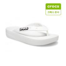 [국내정식매장] 크록스 클래식 플랫폼 플립 우먼 207714-100