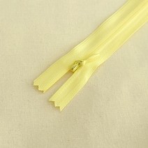 KSK 25cm 콘솔지퍼 숨은지퍼 콘실지퍼 혼솔지퍼 바지지퍼 14색상, 연노랑
