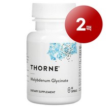 Thorne 몰리브덴 글리시네이트 Molybdenum Glycinate 60정 1팩, 2팩