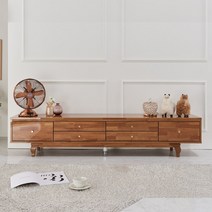 미가엘UV하이그로시 도장 유광 거실장 2000TV다이 티비장, 엘다