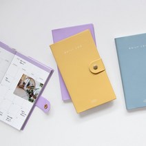 가죽다이어리케이스 업무용 거래처선물 기업용 메모장 아날로그감성 일기 일정관리, 라일락, 1개