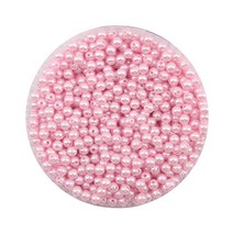 [홈앤스쿨] 진주구슬 반쪽진주 하트 별 꽃무늬 칼라 단색 혼합 DIY 만들기 꾸미기 데코 재료 용품 환경판 진주, 칼라진주(단색)_6mm 분홍