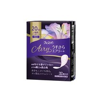 위스퍼 얇음 에어리+여성용 흡수케어 20cc 소량용 생리대형 소변케어 패드 32매입 19cm