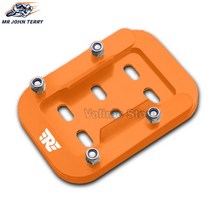 로얄 엔필드 인터셉터 650 바이크 오토바이 킥 스탠드 풋 사이드 확장 패드 서포트 플레이트, 03 Orange