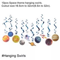 태양계 모형 모빌 행성 세트pack of 10 solar system hang 소용돌이, 매달린 소용돌이