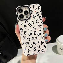 아이폰 13 아이폰 14 휴대폰 케이스 알파벳 & 폭력곰 휴대폰 케이스