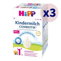 Hipp 힙 분유 킨더밀쉬 콤비오틱 1 단계 수입 분유 600g 3개