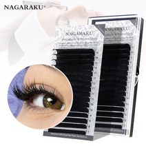 NAGARAKU 속눈썹 연장술 길이 7-15mm믹스 극 세모 소프트 자연스러운 블랙 전문, DD, 0.05, 혼합 7-15 mm, 1개