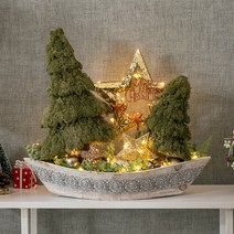 플라워트리 LED 러브이즈트리보트수반set 55cm_P 크리스마스 트리, 백색