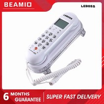 유선 인터넷 집 다이얼 전화기 다이얼 Beamio FSKDTMF 벽걸이 전화통화 ID, 검은 색