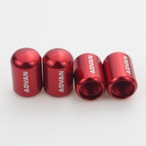 자동 휠 타이어 밸브 캡 경량 작업 XXR ENKEI ADVAN VOLK RAYS SSR wedsport 림 액세서리 4 개, 19 4PCS RED ADVAN
