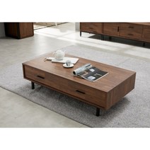 진한 오동나무 서랍형 거실 쇼파테이블(120cm 4색) 좌탁 디자인 모던 좌식, 네이비