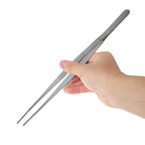 산업용 수리 도구톱니 족집게 바베큐 스테인레스 스틸 긴 음식 집게 스트레이트 홈, 16cm