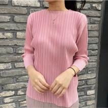 [플리츠유 정품] 접이 플리츠 티 봄 가을 주름 여성 마담 하이퀄리티