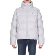 GUESS 하이넥 라인이 예쁜 게스 여성 숏 패딩 빵빵 다운 푸퍼 점퍼 가볍고 보온성 우수 주머니 기모 처리 여자 겨울 패딩
