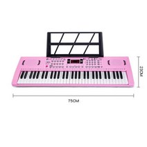 61 키 음악 키보드 전문 전자 피아노 전자 피아노 디지털 Teclado 음악 엔터테인먼트, Light powder