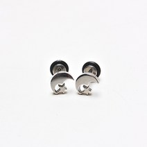 별을 품은 달 S.STEEL 피어싱 (1EA)