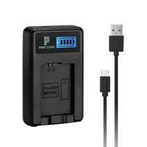 퓨어클리어 캐논 LP-E6N LCD 싱글 USB 호환충전기