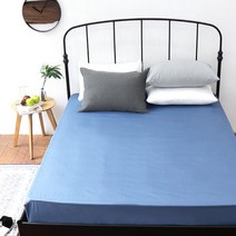 라이브엣지 순면 홑겹 침대 매트리스커버 밴드형 슈퍼싱글(SS)