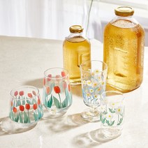 인사이드리빙 델몬트병 유리병 500ml 1500ml 카페 식당, 미니 델몬트 유리병(흰색마개), 1개