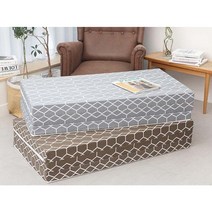 SEJEL.F (세젤에프) 3단 면 접이식 매트리스 HR스펀지 싱글매트 벌집 7.5CM, 작은체크 _ 그레이