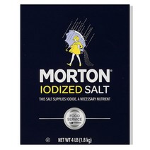 Morton 몰튼 소금 요오드 솔트 대용량 Iodized Salt 1.8kg