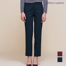 올리비아로렌 장식단추 포인트 세미정장 팬츠_VORDLTW9481