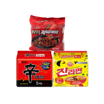 진라면매운맛5개+신라면5개+사천짜파게티4개, 진매5+신5+사천짜파4