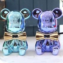 도그독 레인보우 크롬베어 [1+1세트] 차량용방향제, 크롬베어 (로즈골드 + 로즈골드), 화이트코튼 X 2개