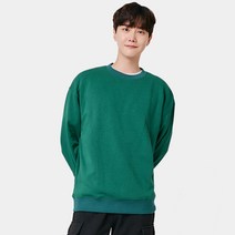 이그잼플 남성 봄가을 베이직 무지 오버핏 맨투맨