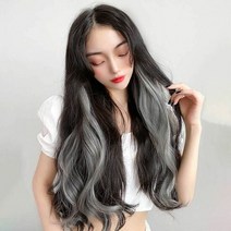 셀프부분가발 똑딱이 헤어 액세서리 브릿지 기분전환 스타일링, 색상:핑크|사이즈:onesize, 단품