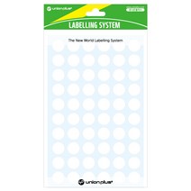 유니온플러스 unionplus 원형스티커일반(302/백색) UL-302WH 12mm 1개
