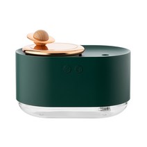 Rotating Jupiter 회전목성 탁상용 사무실 무드등 캐릭터 미니가습기 저소음 USB가습기, 녹색