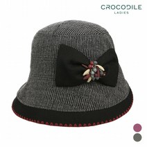 [크로커다일레이디] 빅리본포인트벙거지모자_CL0WH1102